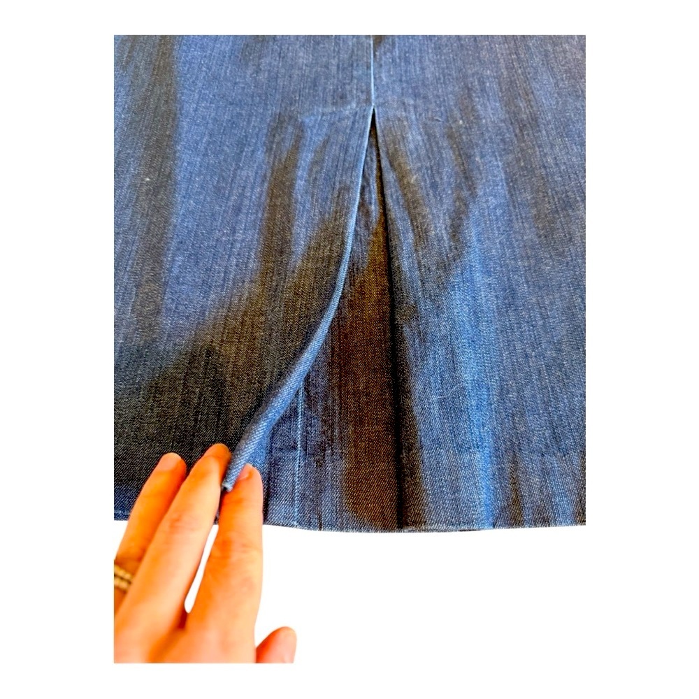 Talbots Denim A-line Skirt - Picture 2 of 6